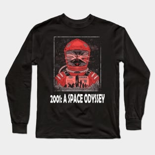 Bowman's Journey 2001 Space Odyssey Vintage Film Couture Graphic Tee Long Sleeve T-Shirt